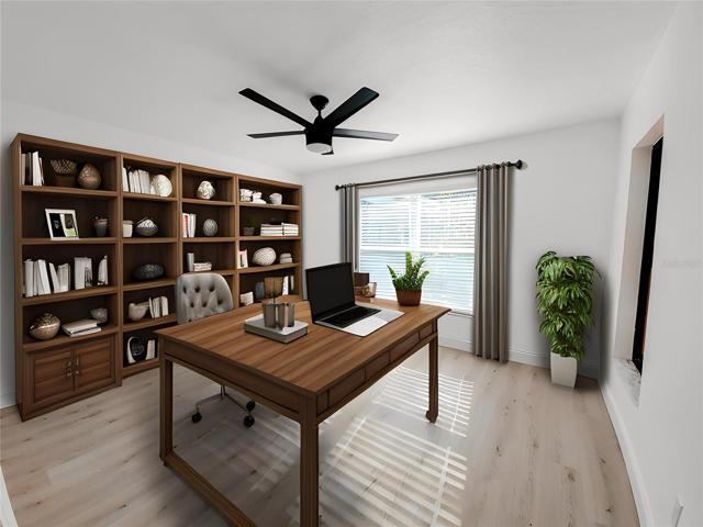 To the right of the Entry is this Office/Den Space
