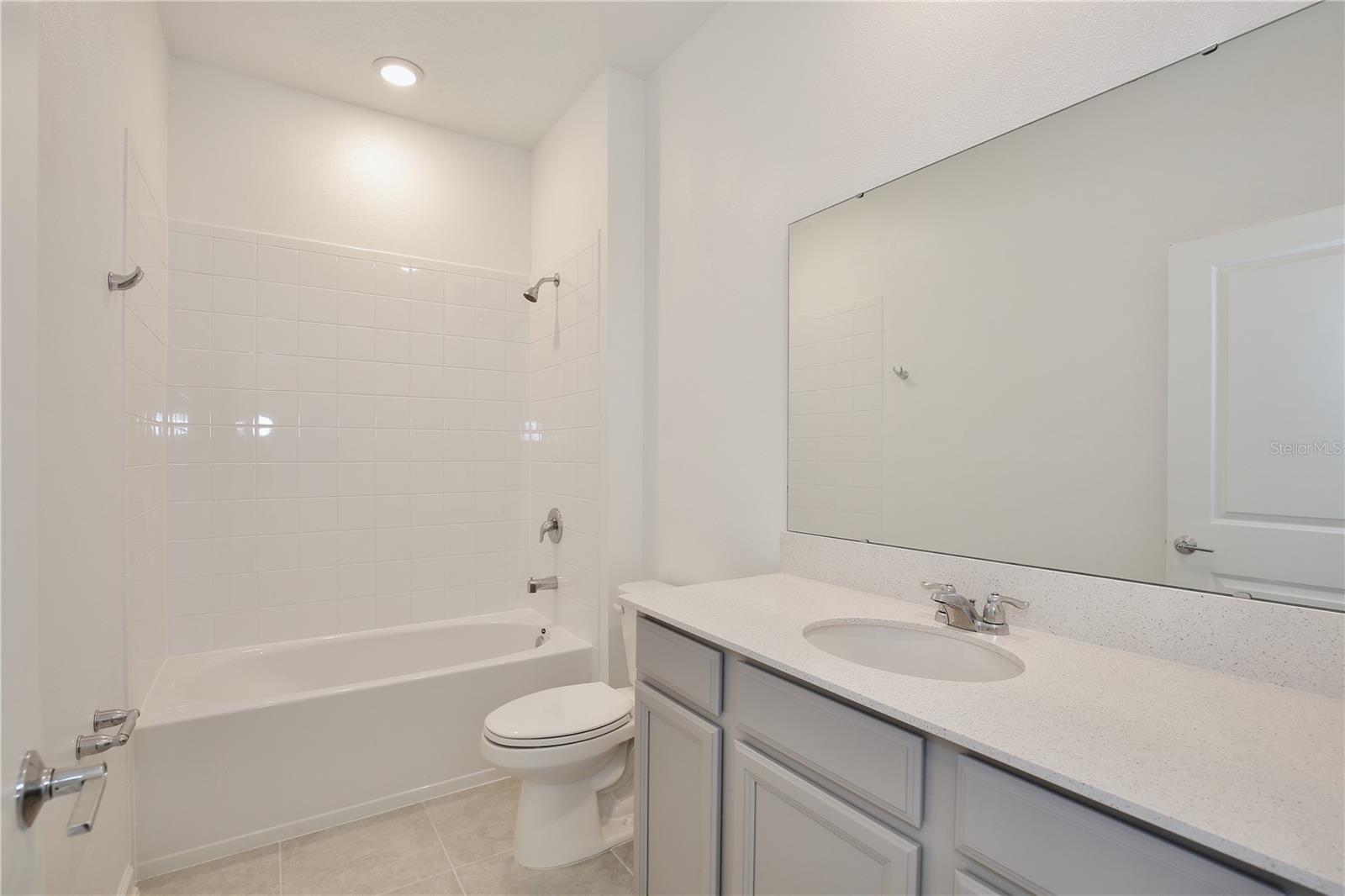 Well appointed secondary bathroom.