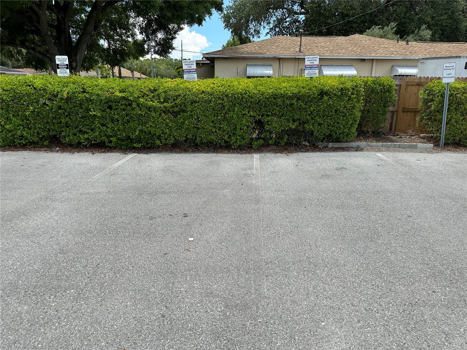 4 Designated Parking Spaces