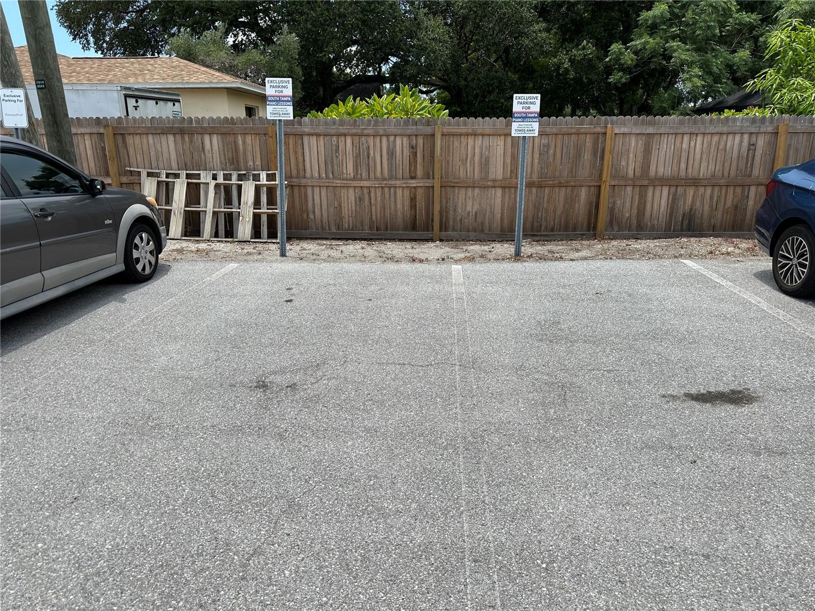 4 Designated Parking Spaces