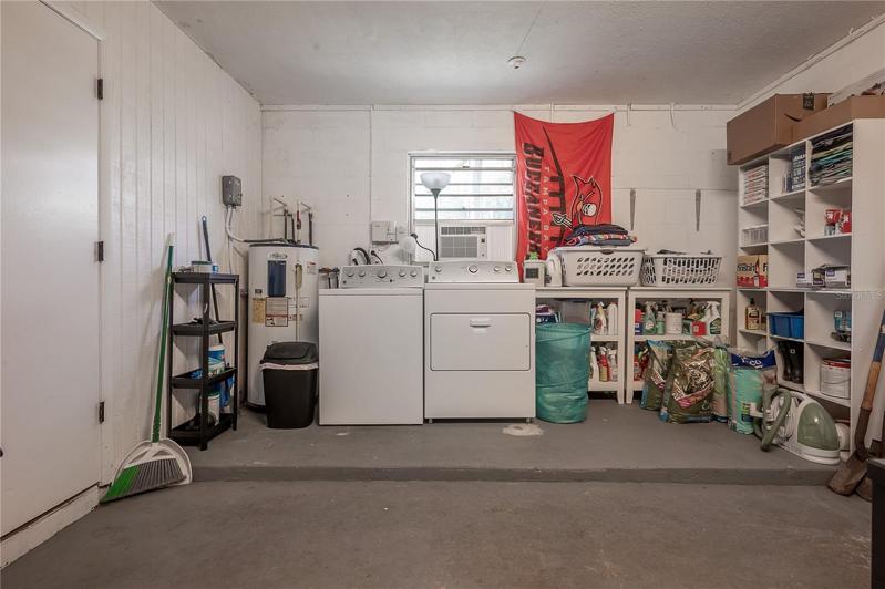 Garage is off of the kitchen