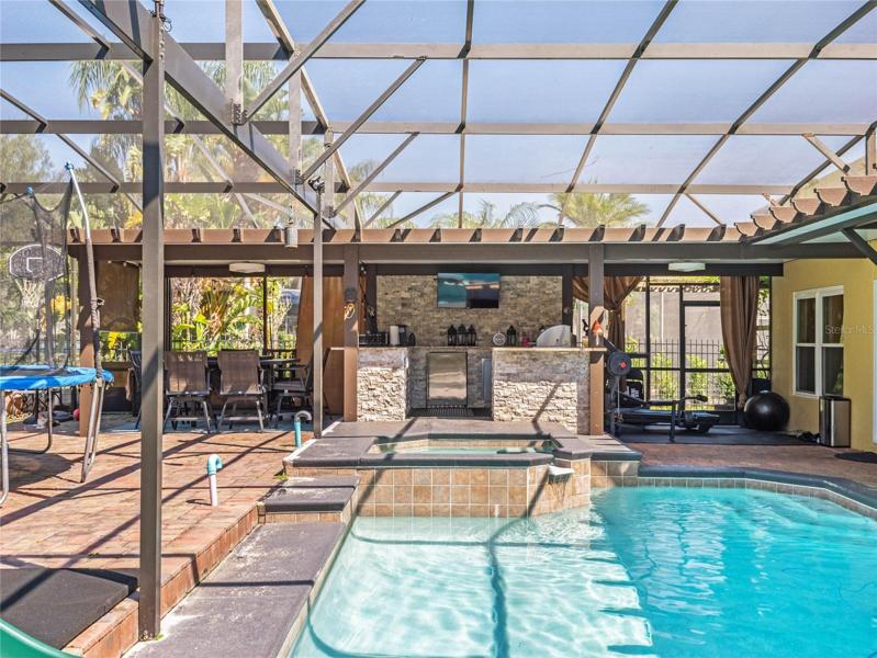 Huge Outdoor Kitchen