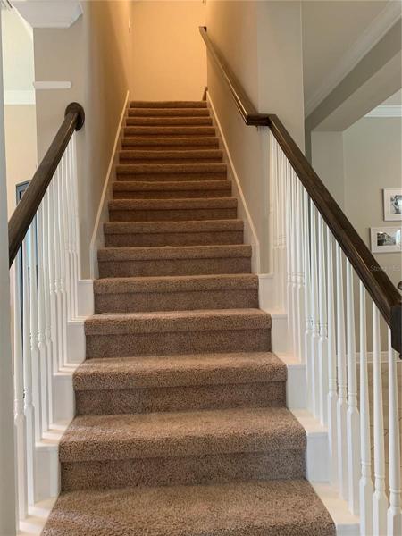 Stairway to upstairs loft
