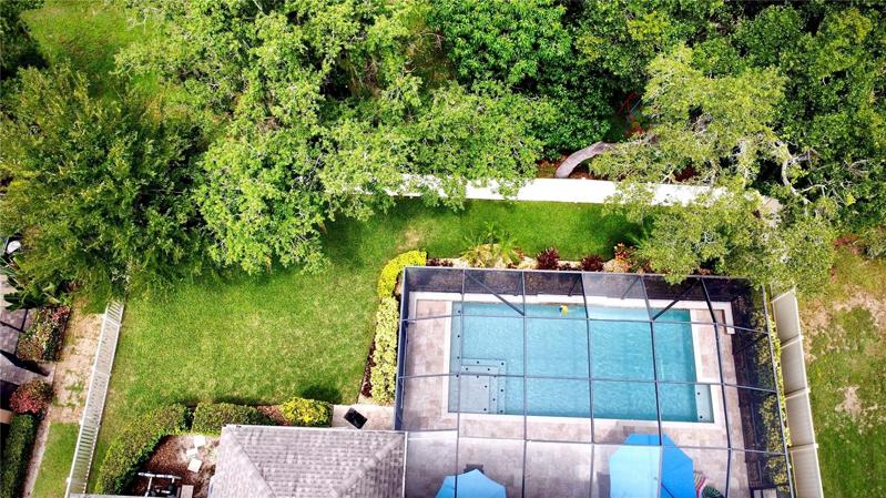 Exterior drone footage