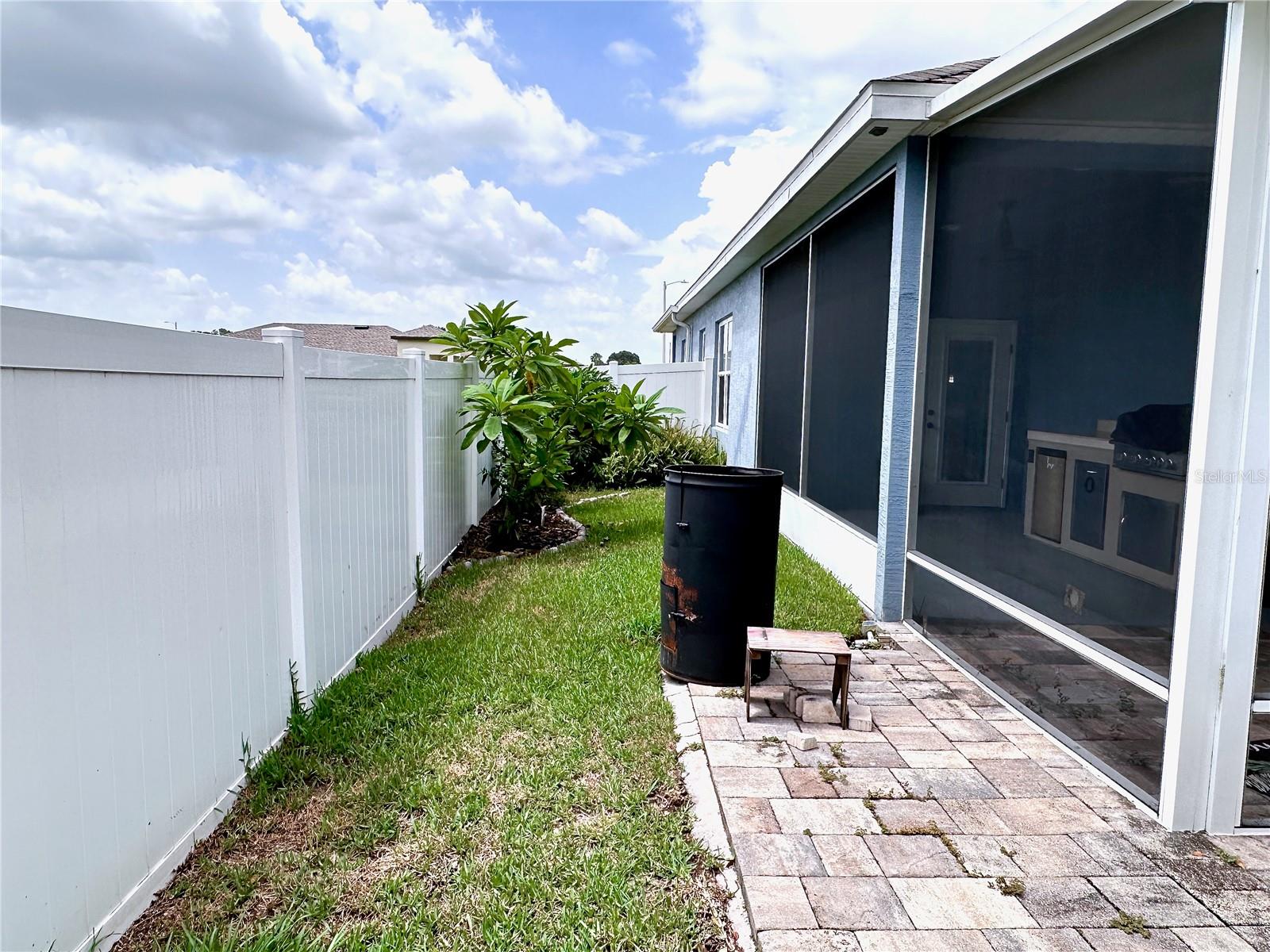 Backyard Right Side