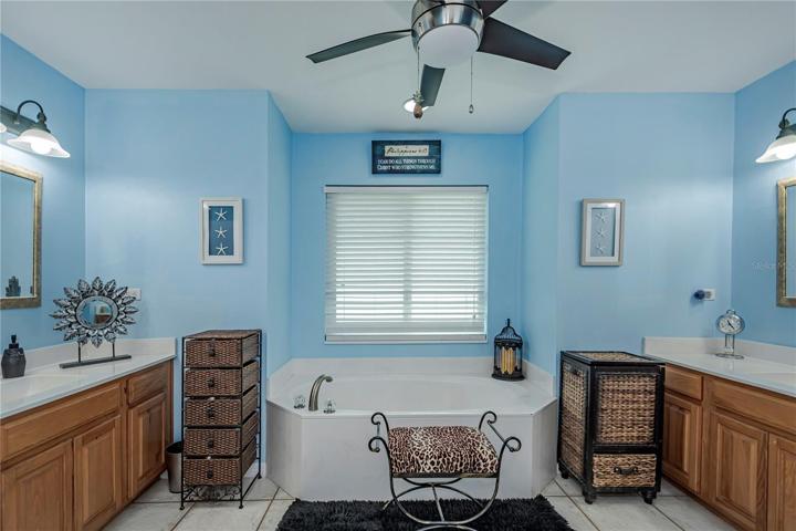 master bath w dual sinks
