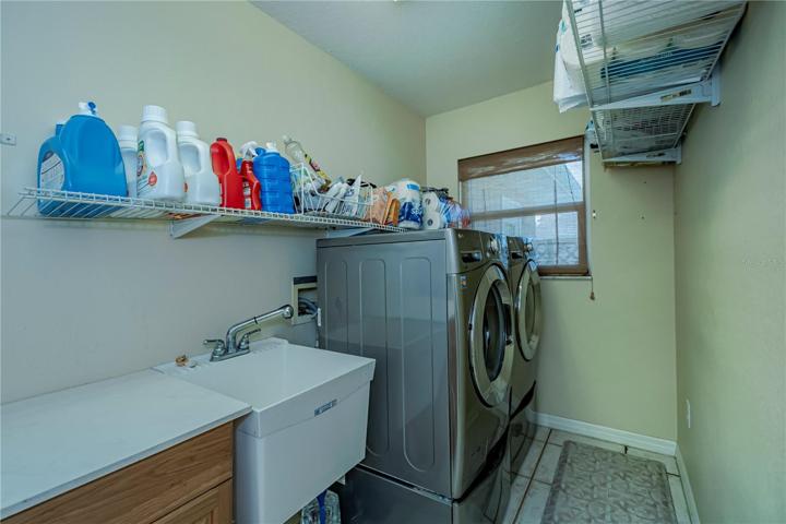 iside laundry w extra storage and sink, front loaders