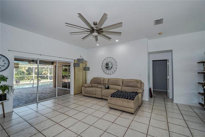 split plan with large living room