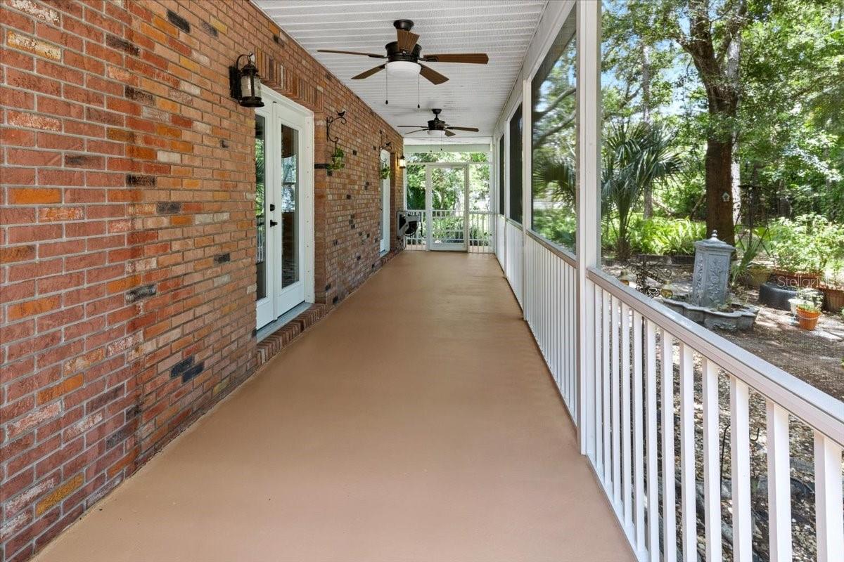 Southside porch