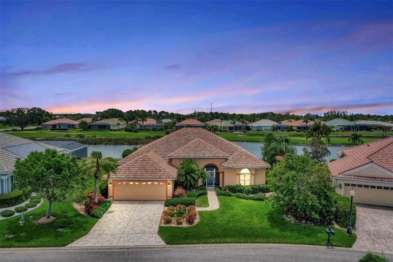 Sunset Front of House