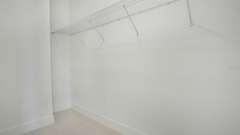 One of the two walking closets in Master Bedroom