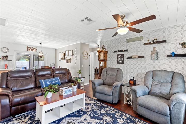 Living room from front door