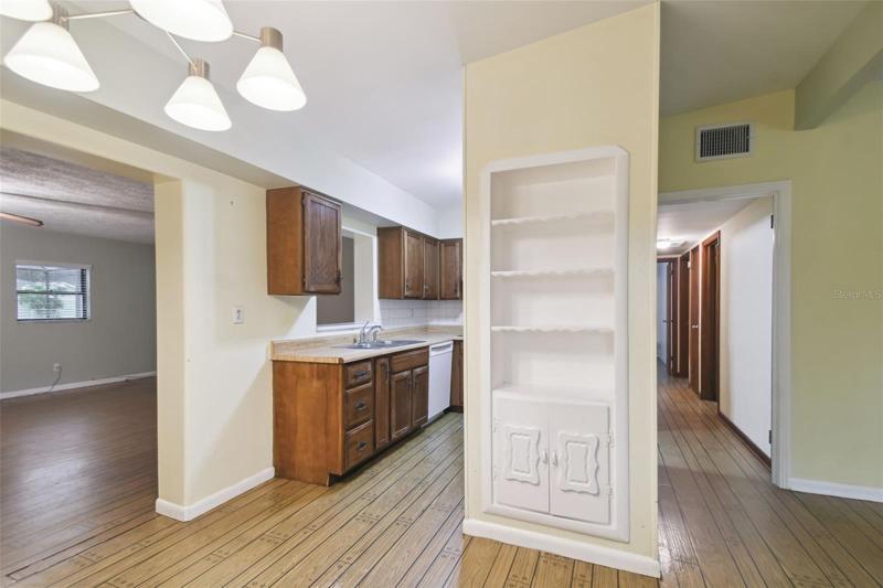Unique Built-In Bookshelf and Cabinet!