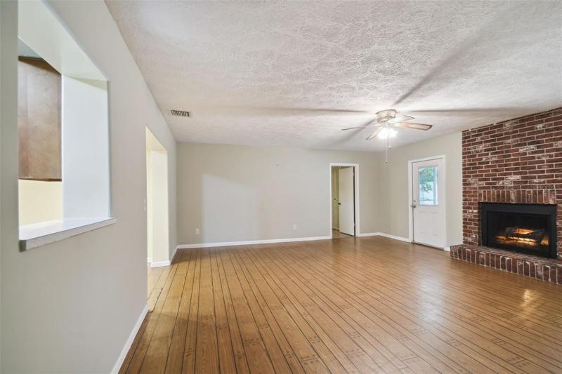 Family Room ~ Brick Fireplace