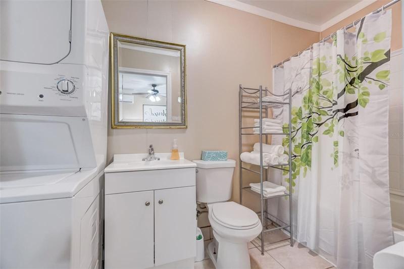 Guest house bath and laundry