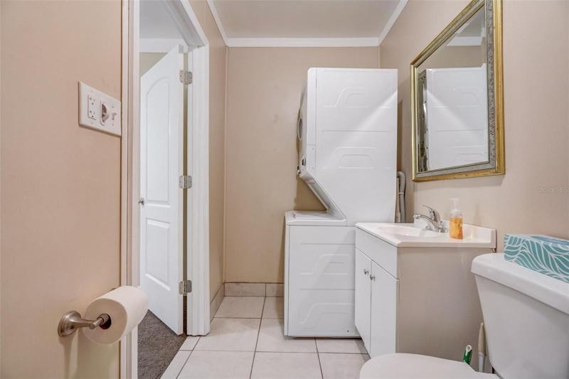 Guest house bath and laundry