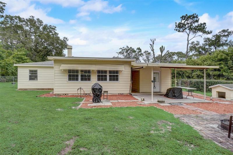 Rear of house