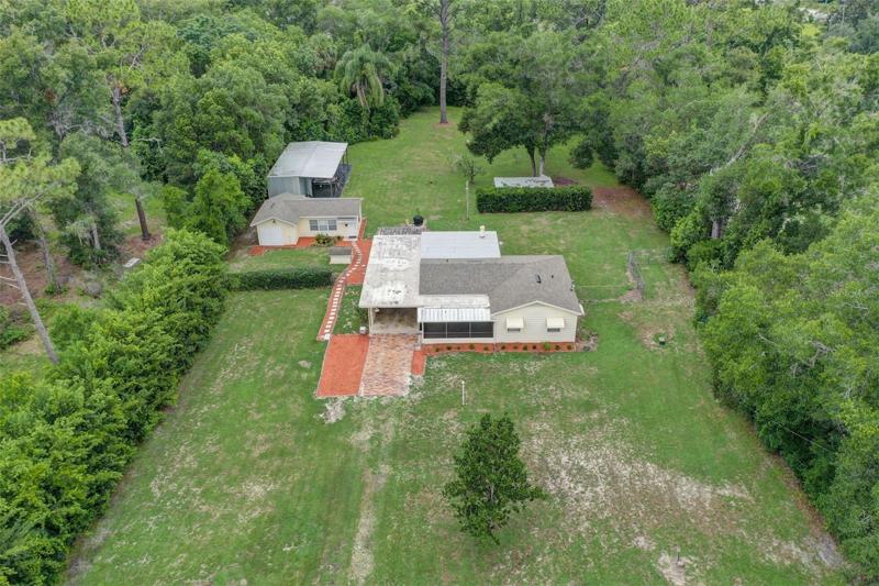 Aerial of lot