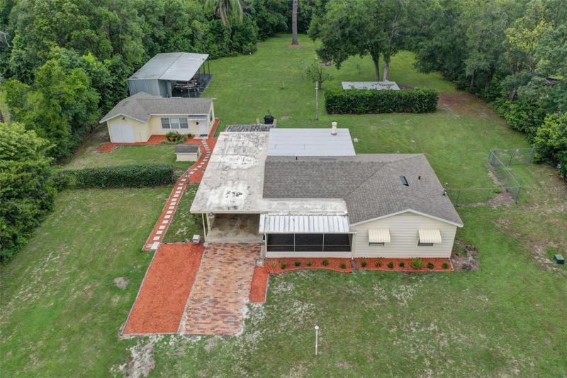 Aerial of lot