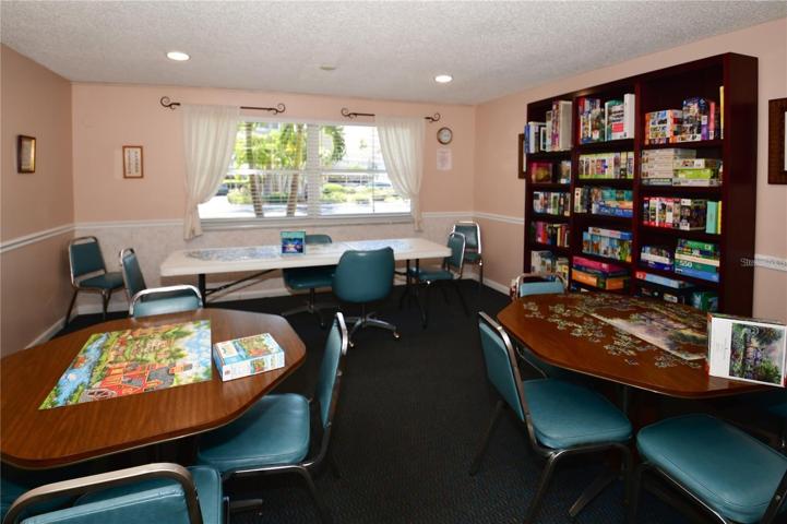 Sitting area for doing puzzles