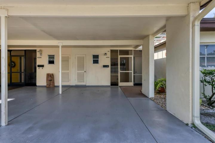 Carport and screen in front entrance