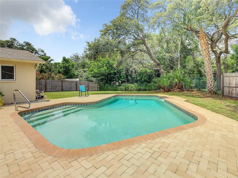Outdoor Entertaining Area, Pool and Rear Yard