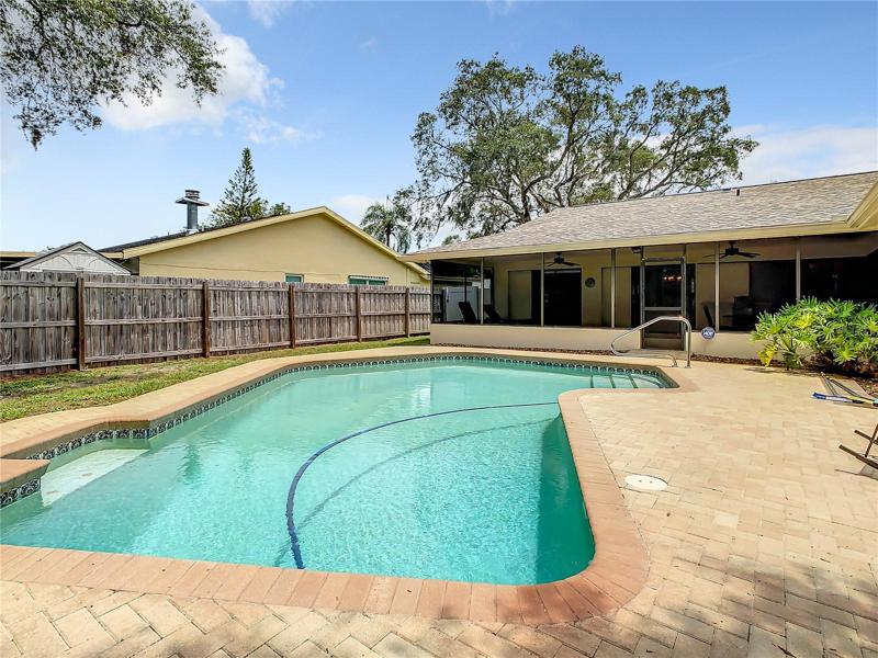 Outdoor Entertaining Area, Pool and Rear Yard