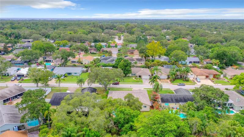 aerial towards Safety Harbor