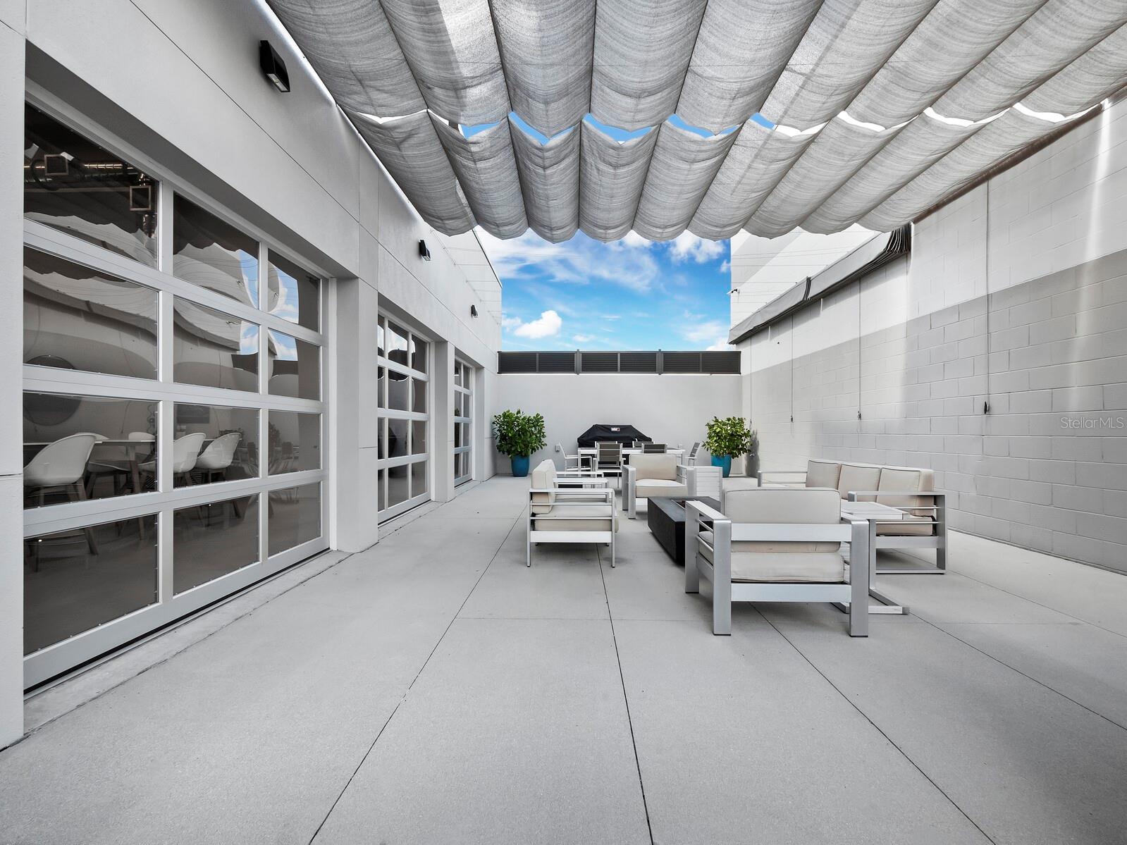 Owner's patio with grill