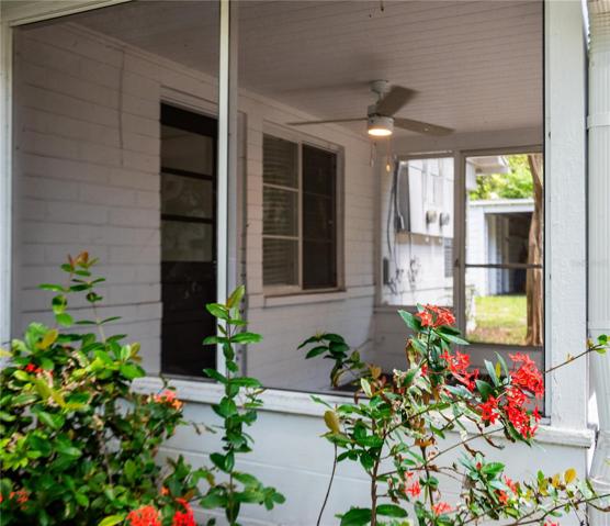 Amazing screen porch off kitchen