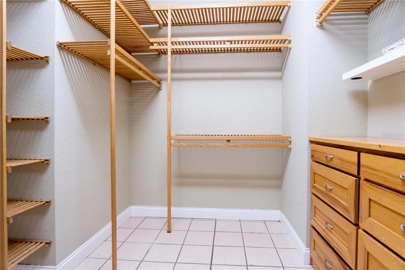 MASTER BEDROOM CLOSET