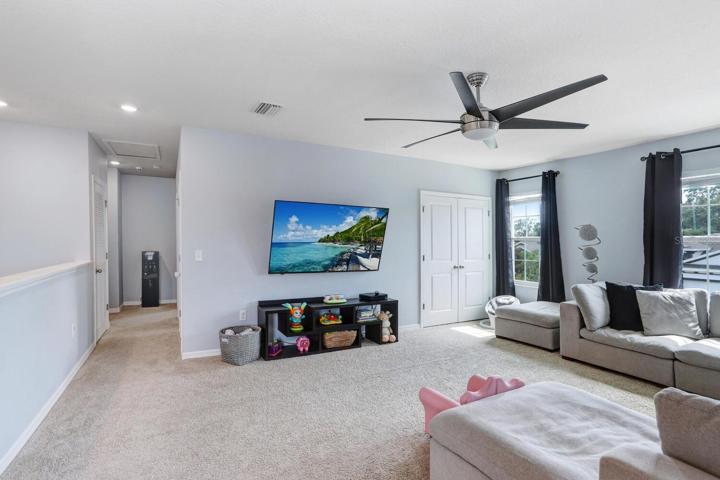 Loft area with closet