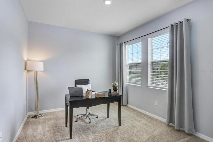 Office space with plenty of light and French doors