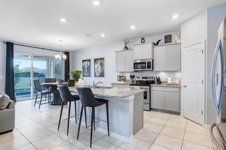 Open kitchen area