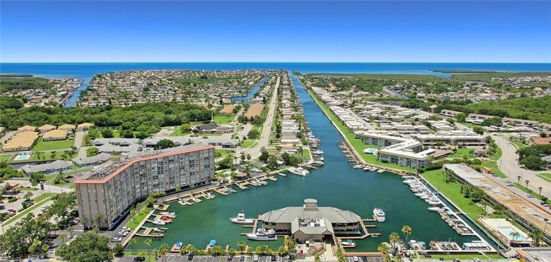 North Gulf Harbors Channel, leading to the Gulf of Mexico.