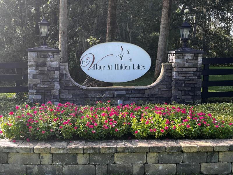 beautifully landscaped entrance
