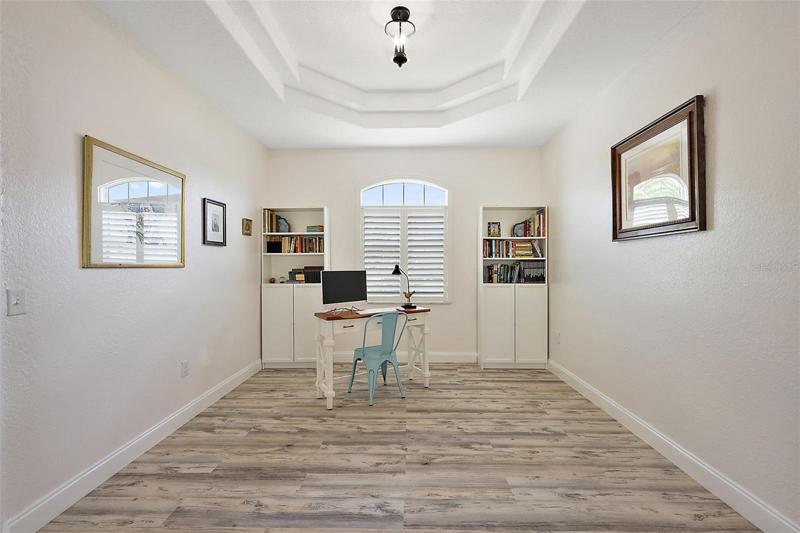 Flex Room w/ LVP Floor & Plantation Shutters