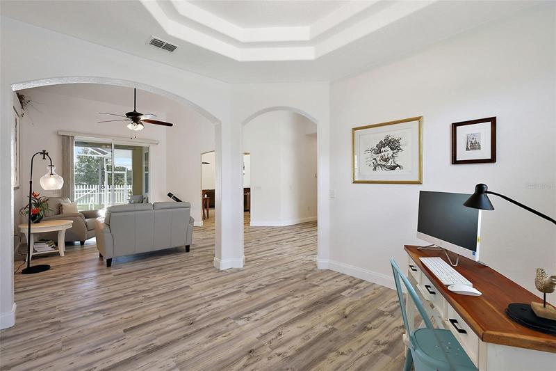 Flex Room w/ Tray Ceiling