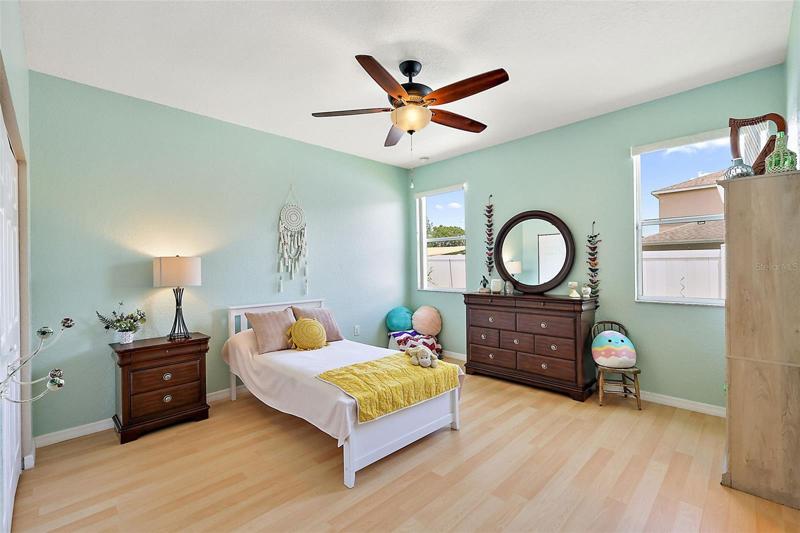 Bedroom 2 w/ Upgraded Ceiling Fan