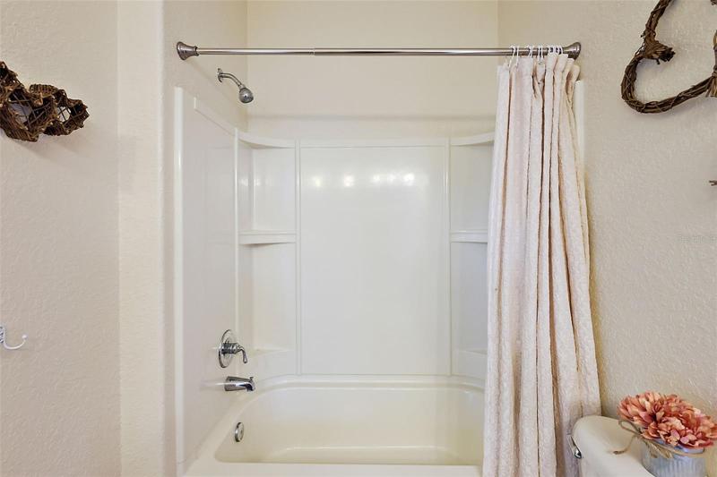 Tub/Shower Combo in Jack & Jill Bathroom