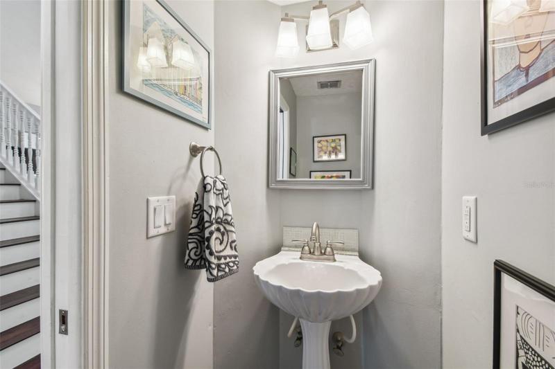 Downstairs powder bath