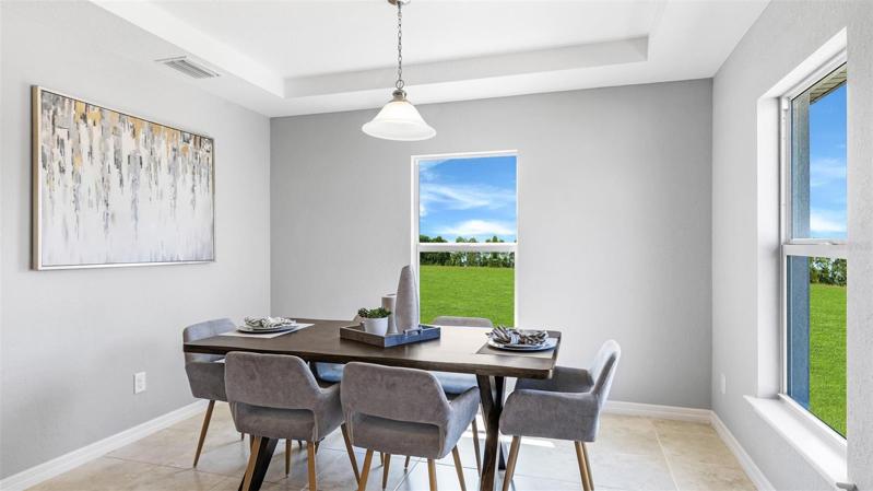 DINING ROOM 2 *DISCLAIMER: Renderings, Photos, Virtual Tours are of like model and are used for display purpose only, actual property may vary.