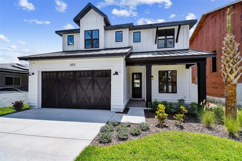 Modern Farmhouse Black and White Exterior