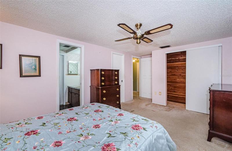 Master Bedroom with walk in and cedar lined closet