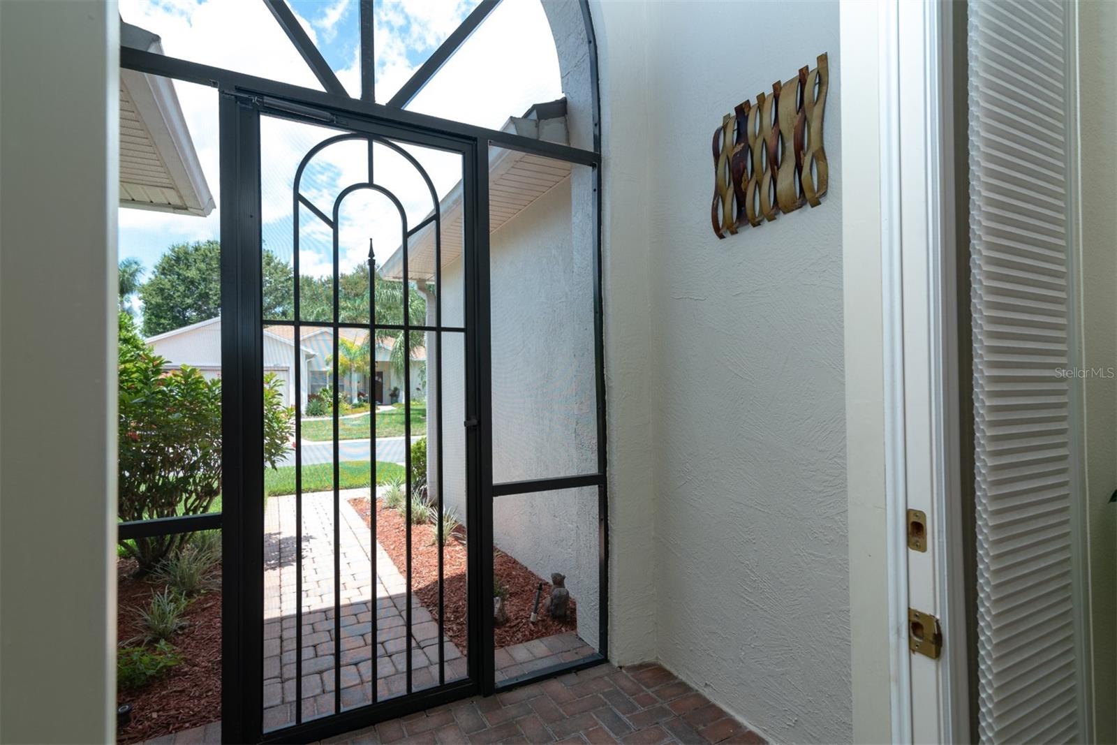 The screened front entry adds a level of security while making cross ventilation a breeze.