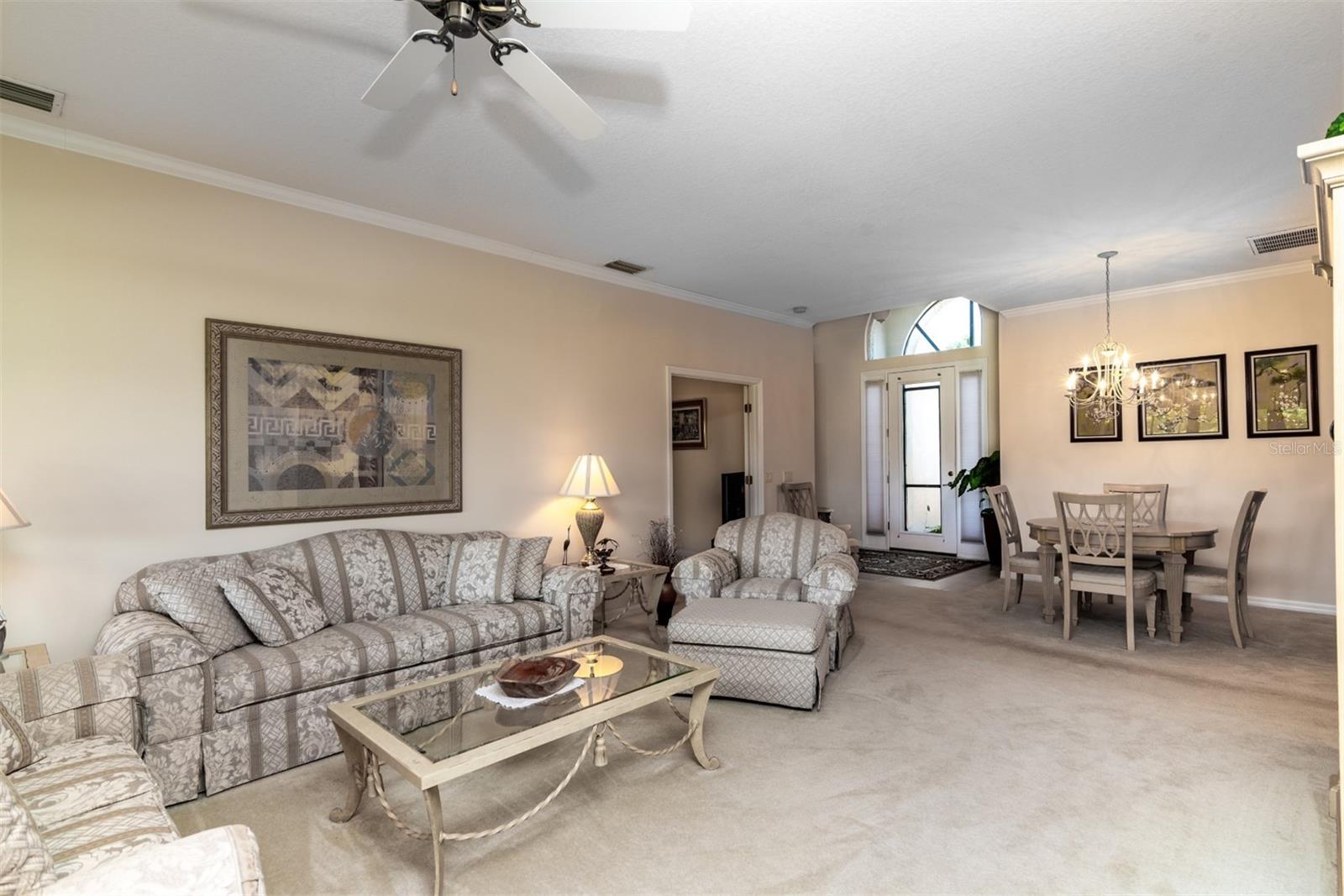 The den, guest suite and master suite fill the south wing.