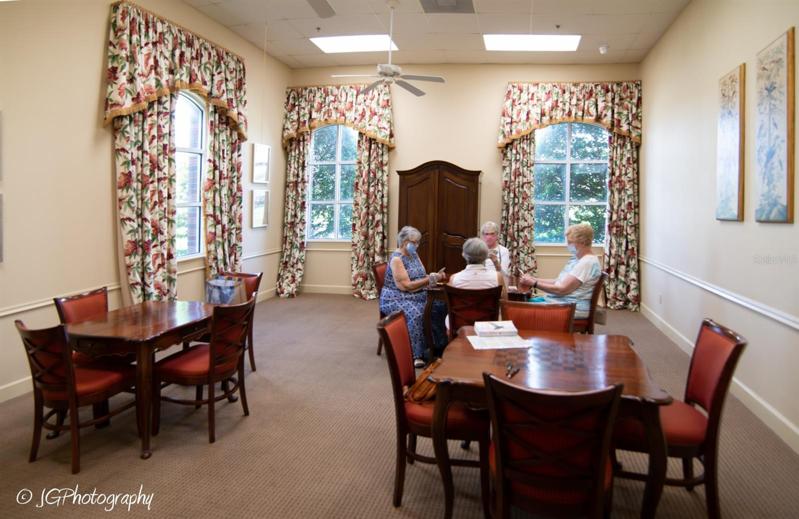 The main clubhouse table game and card room.