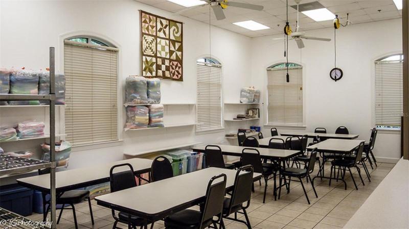 The main clubhouse craft room is home to a wide variety of crafting groups.