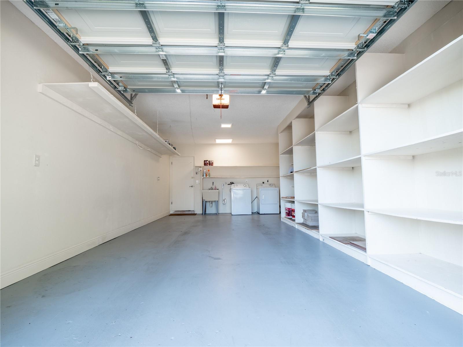 Large laundry area.