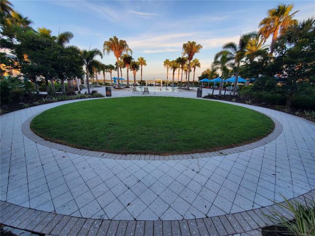 One of the pool entry areas